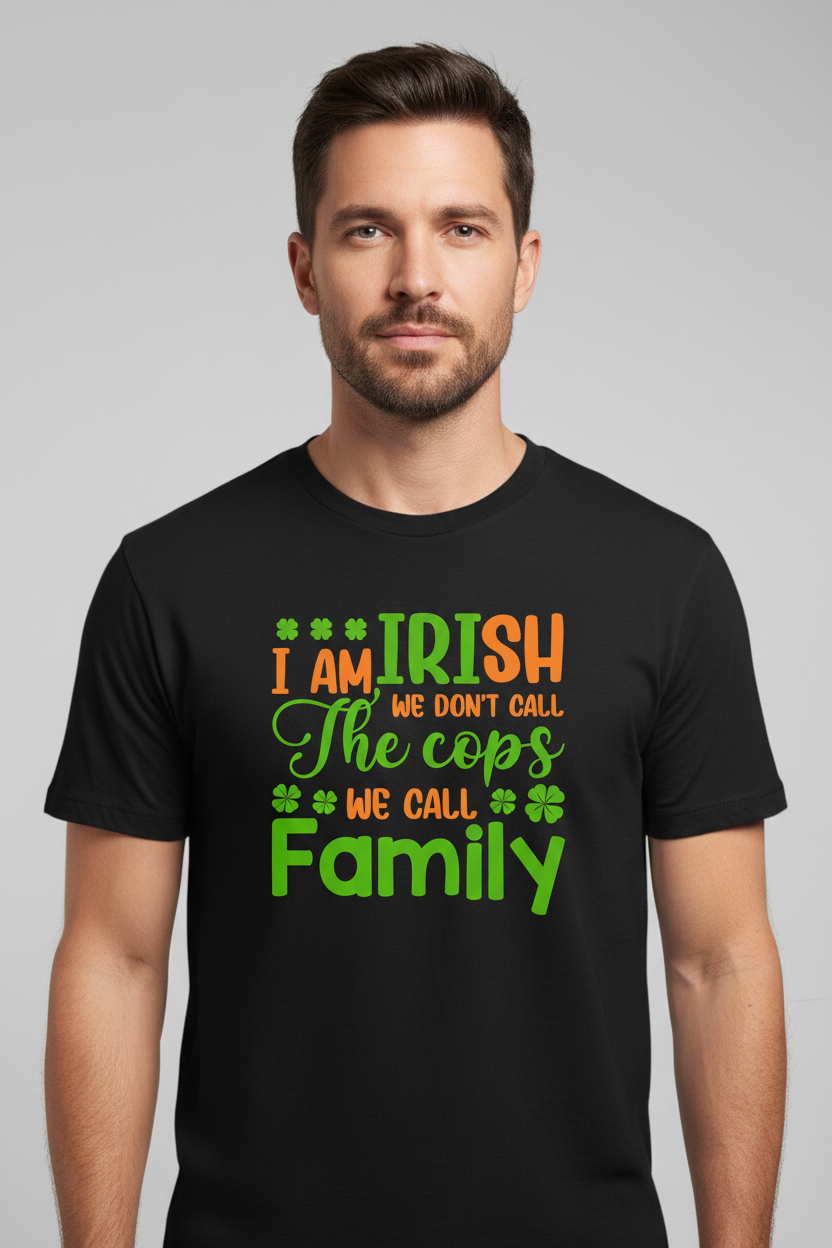 Funny family Irish t-shirt for loyalty in the family St Patrick's Day