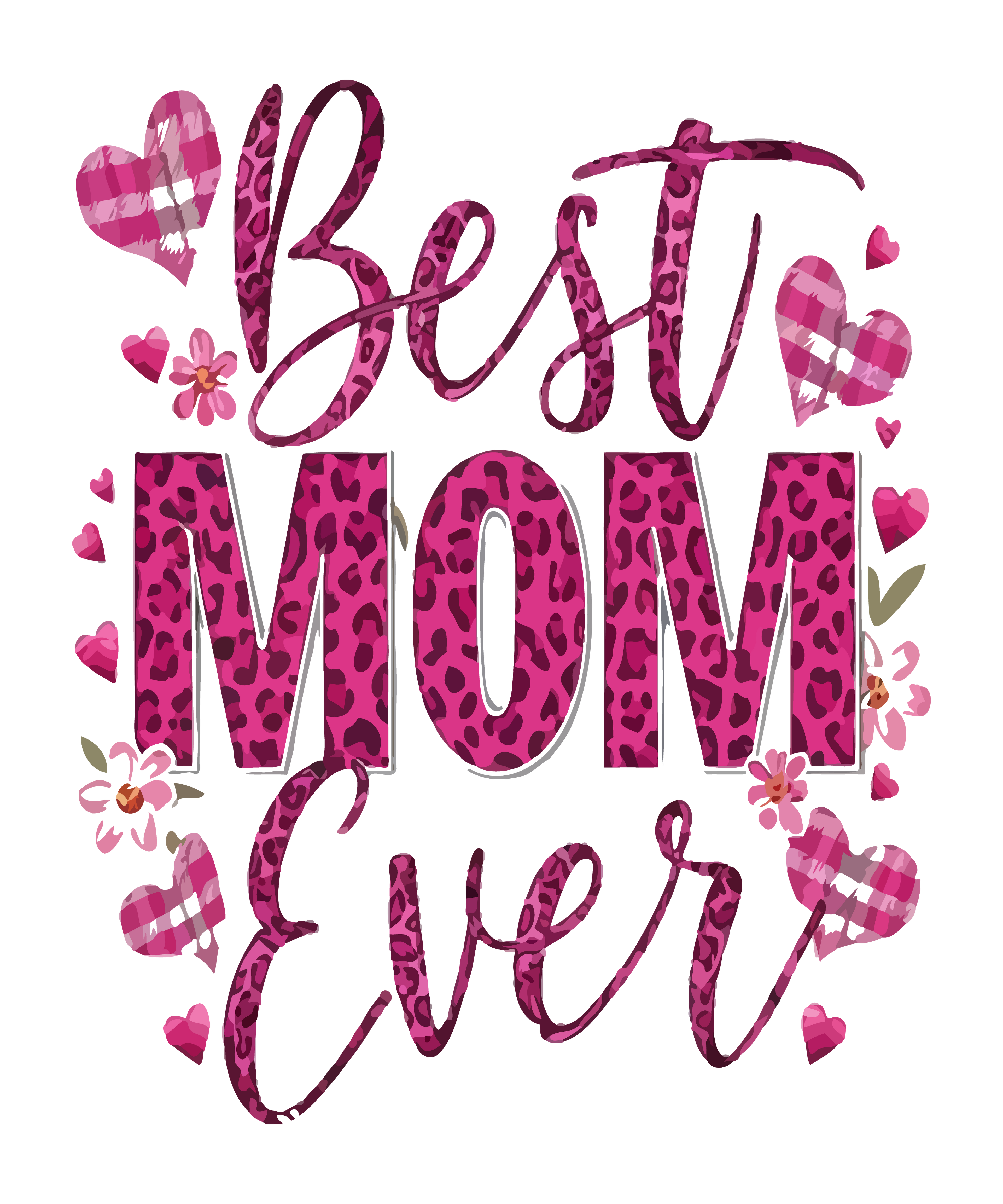 Best Mom Ever t-shirt gorgeous leopard print