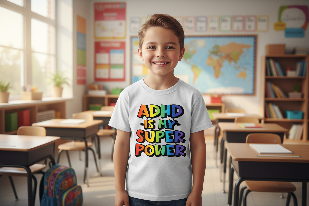 ADHD superpower!! Show your uniqueness on a t-shirt
