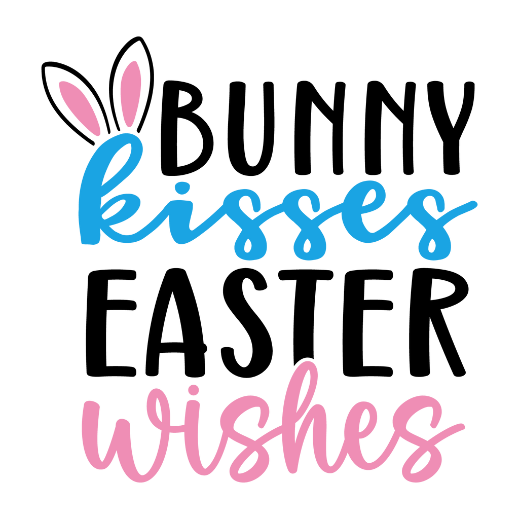 Short sleeve t-shirt "Bunny kisses Easter wishes" Easter cuteness
