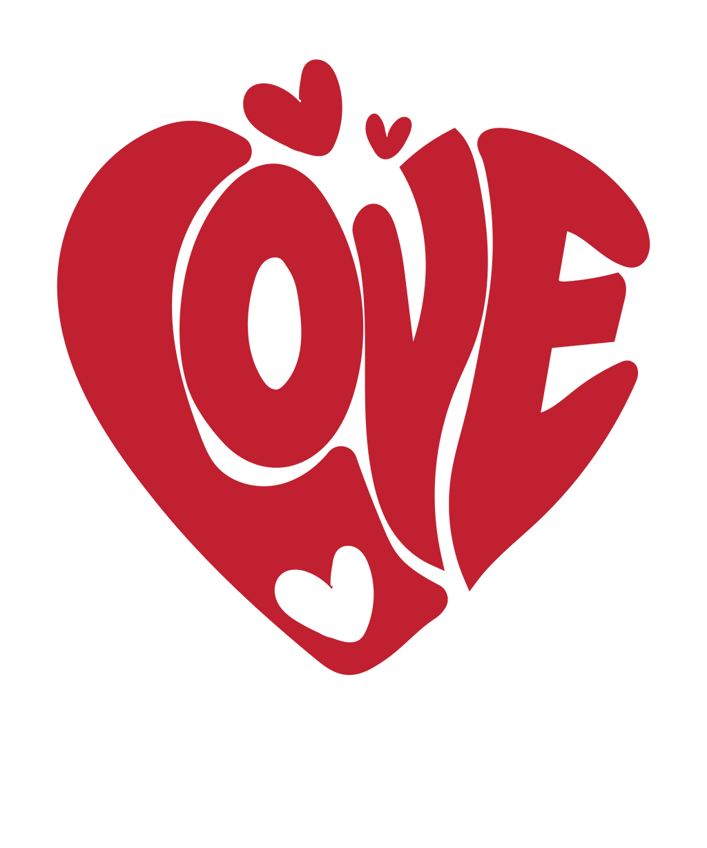 Heart shaped "love" for your valentine