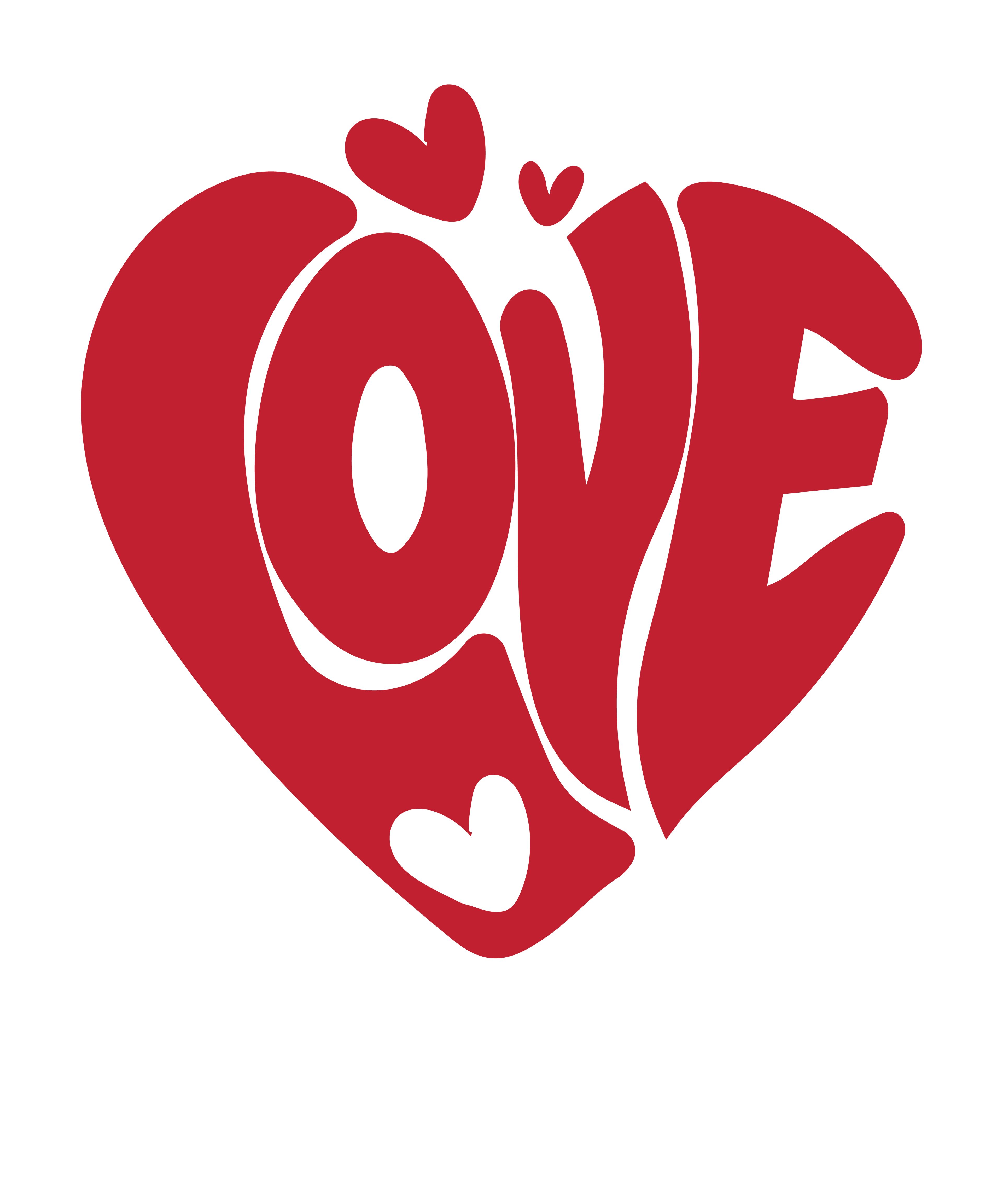 Heart shaped "love" for your valentine