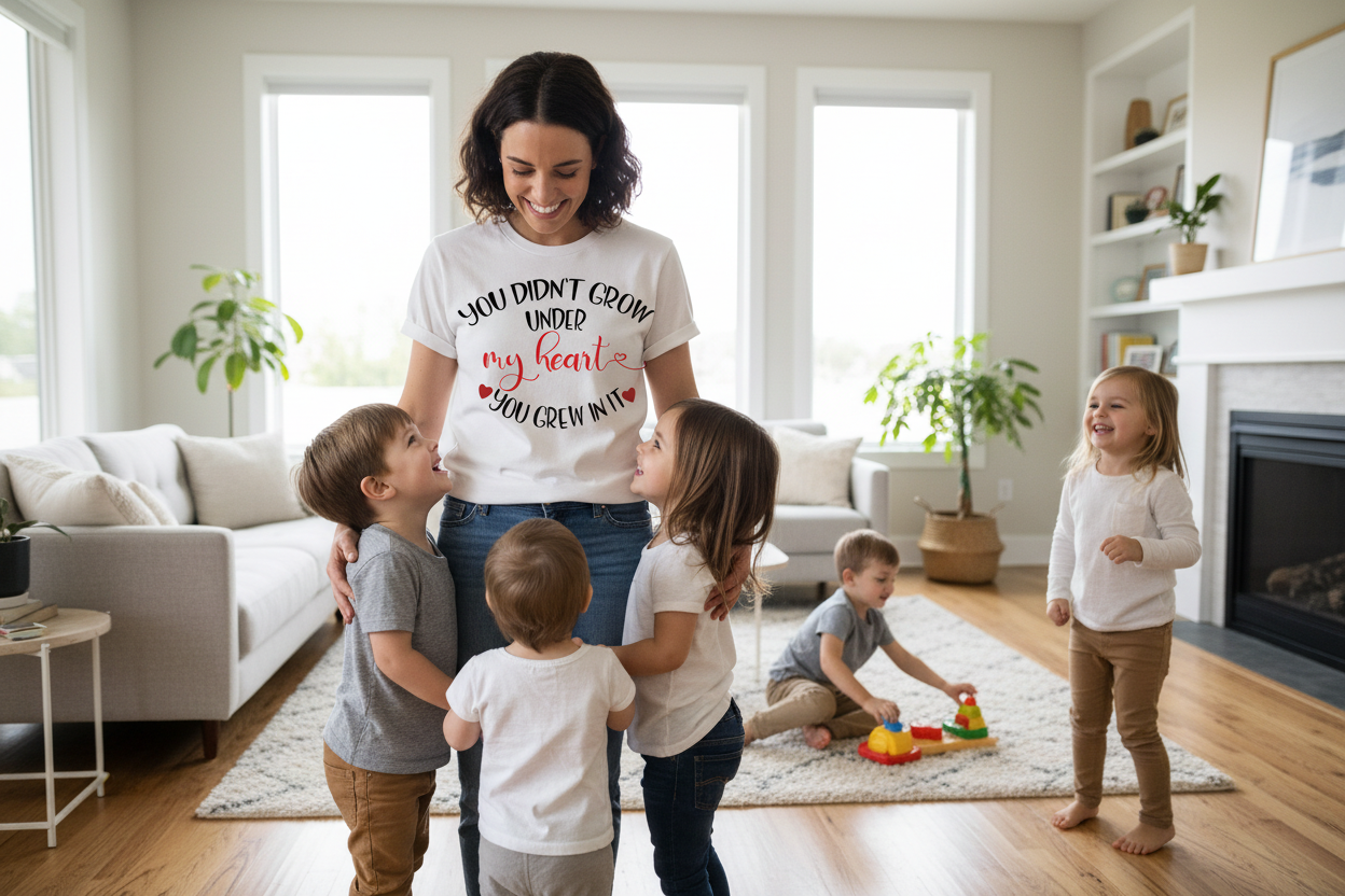 YOU DIDN'T GROW UNDER HEART - IN IT t-shirt to show adoption love