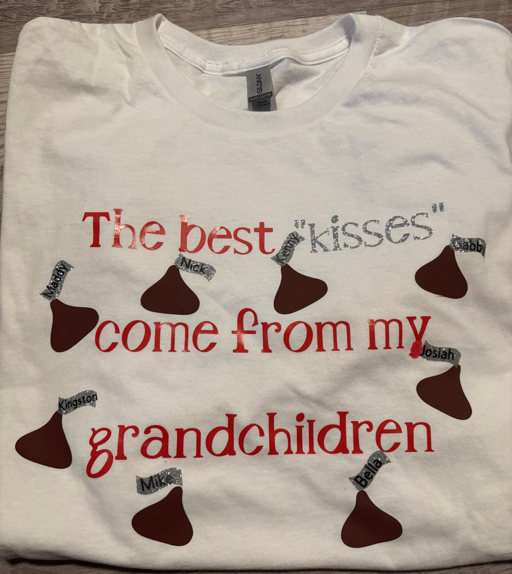 Custom "kisses" t-shirt for the family..any name