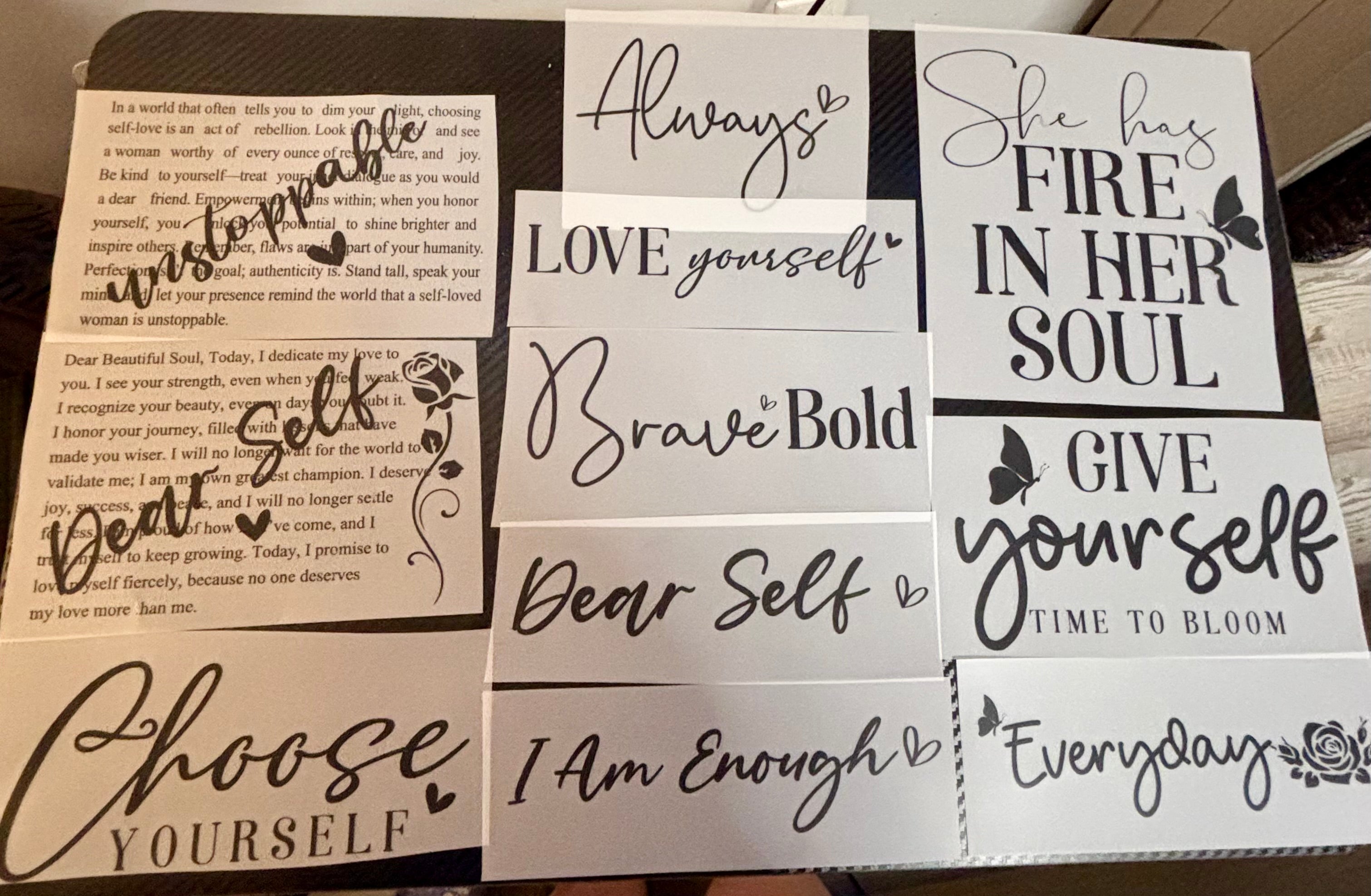 INSPIRATIONAL T-shirts choose t-shirt color and quote!