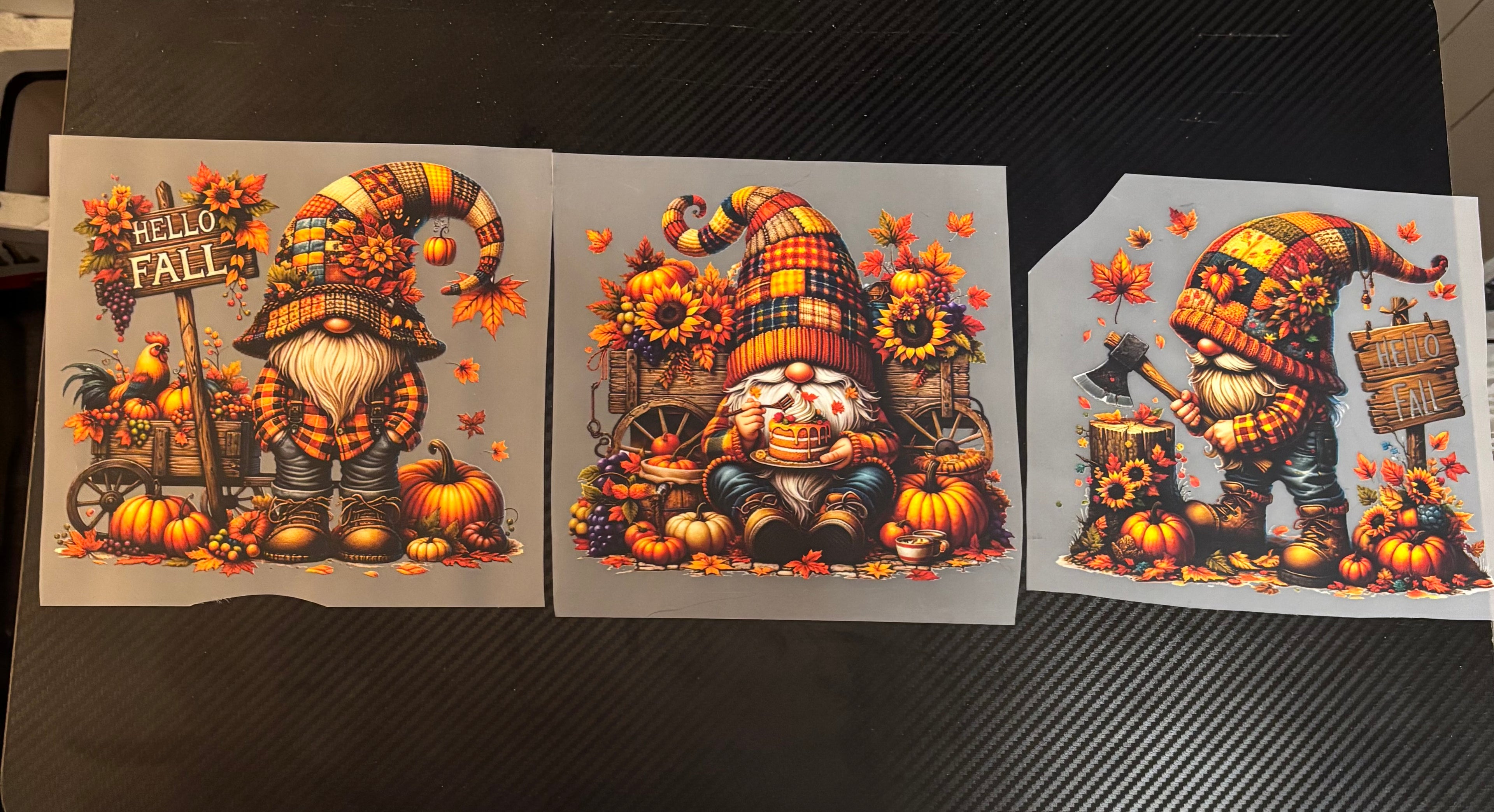 GNOMES FALL DESIGN..CUTE!! CHOOSE OWN DESIGN