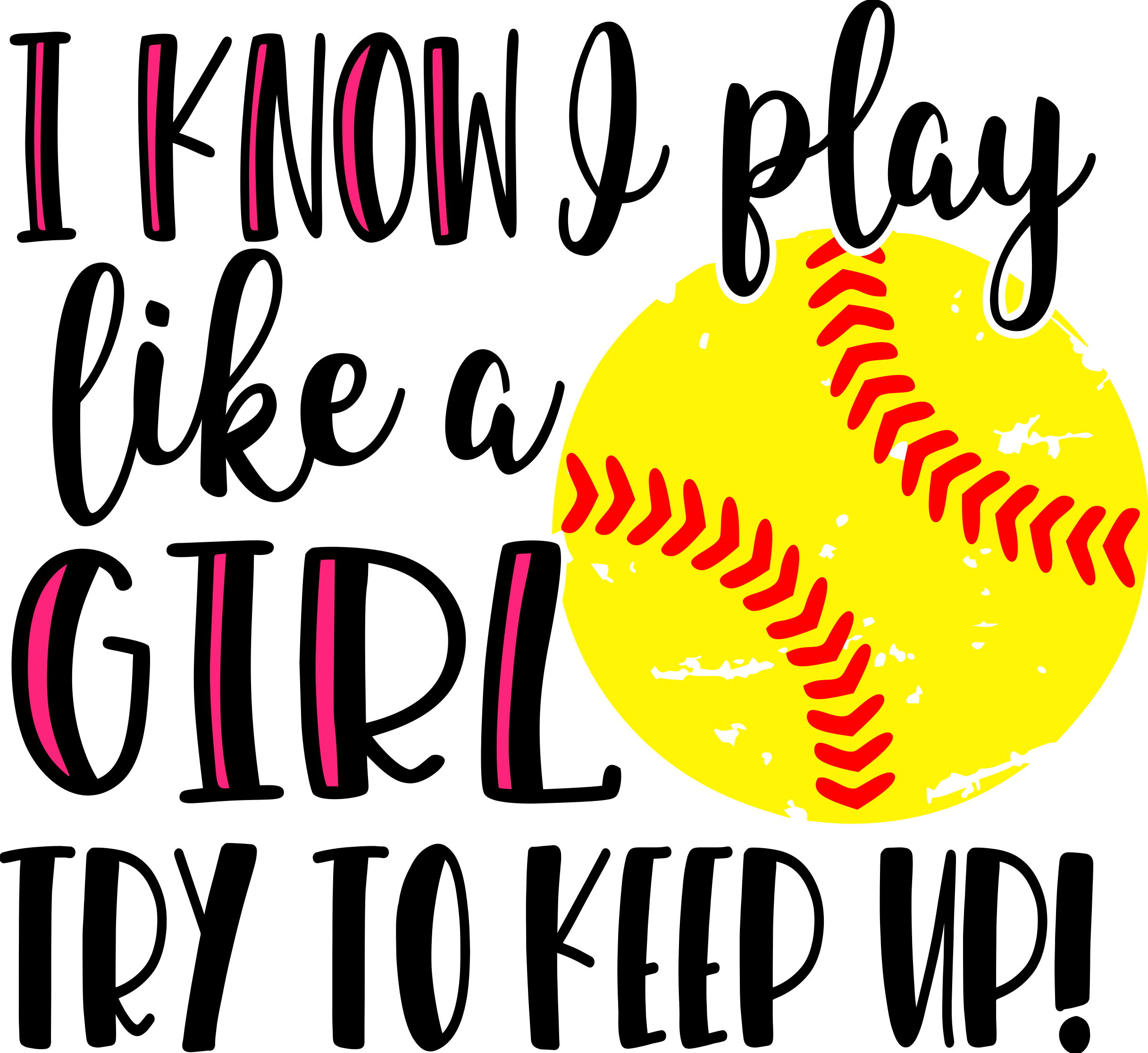 Softball girls t-shirt; Express your confidence!