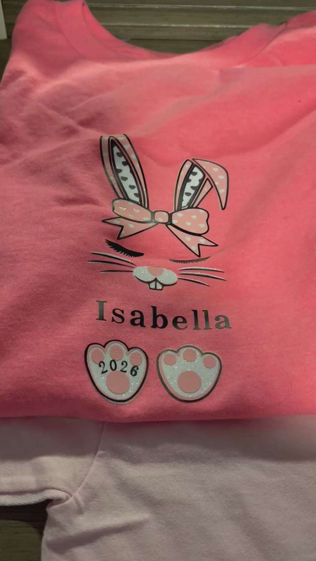 🔥"Price Drop! Personalized t-shirts Now $20" $17 youth; add any name for every "bunny" you love!