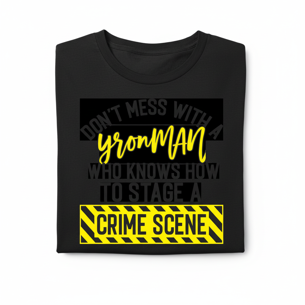 Don’t Mess With a Woman Who Can Stage a Crime Scene.  Funny T‑Shirt